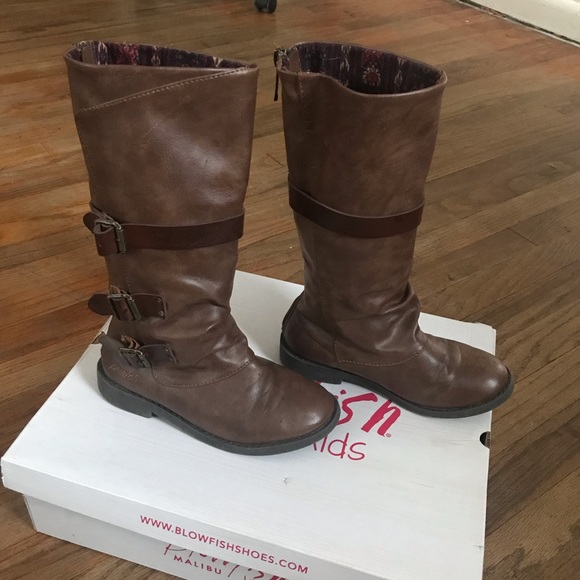 Blowfish Other - Blowfish Malibu kids brown boots sz 13